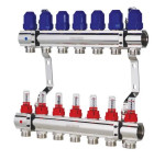 Коллекторный блок  1"x7 WAYS на 7 контуров
