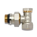Кран радиаторный угловой с системой "АНТИПРОТЕЧКА" 1/2” × 1/2” KR.902-GI