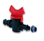 Кран стартовый с уплотнительной резиной  для садовой трубки DN16*8(КС 16*8R) АРТ. SL-011-3