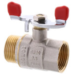 Кран шаровый WATERPRO 3/4 гш бабочка