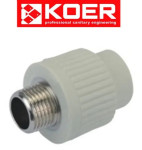 Муфта с наружной резьбой D20*3/4 KOER, Чехия