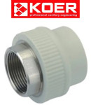 Муфта с внутренней резьбой D63*2 KOER, Чехия