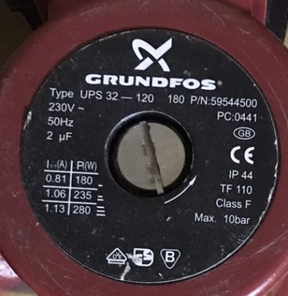 Циркуляционный насос GRUNDFOS UPS 32-120 180  для систем отопления