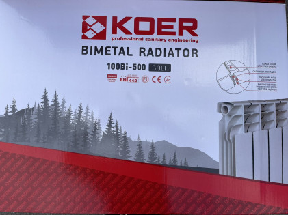 Биметаллический радиатор KOER 500*96 GOLF Чехия