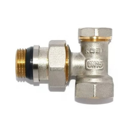 Кран радиаторный угловой с системой "АНТИПРОТЕЧКА" 1/2&rdquo; &times; 1/2&rdquo; KR.902-GI