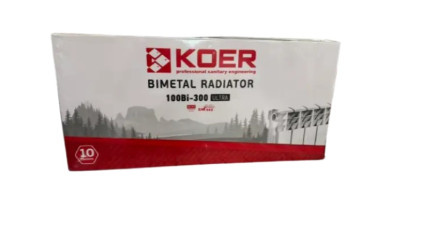 Биметаллический радиатор KOER ULTRA 300x100 ЧЕХИЯ