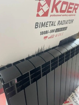 Биметаллический радиатор KOER 500*100 ULTRA BLACK (Чехия)
