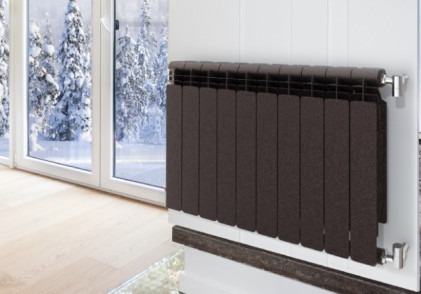 Биметаллический радиатор KOER 500*100 ULTRA BLACK (Чехия)