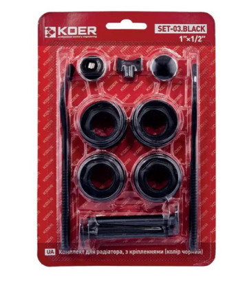 Биметаллический радиатор KOER 500*100 ULTRA BLACK (Чехия)