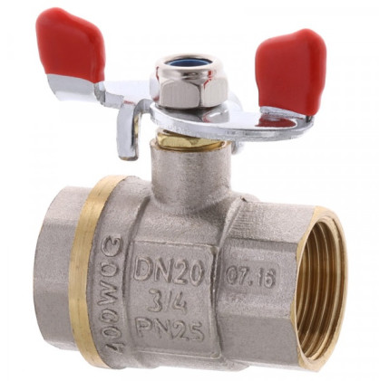 Кран шаровый WATERPRO 1 гг бабочка