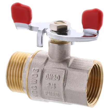 Кран шаровый WATERPRO 1 гш бабочка