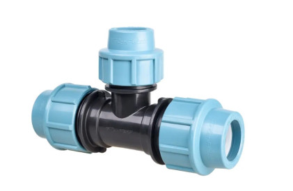 Тройник зажимной переходной 75*50*75 SANTEHPLAST